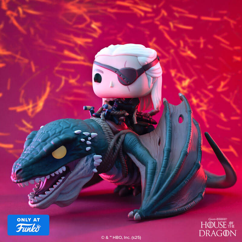 Pop! Rides Deluxe Aemond Targaryen with Vhagar - Image 2