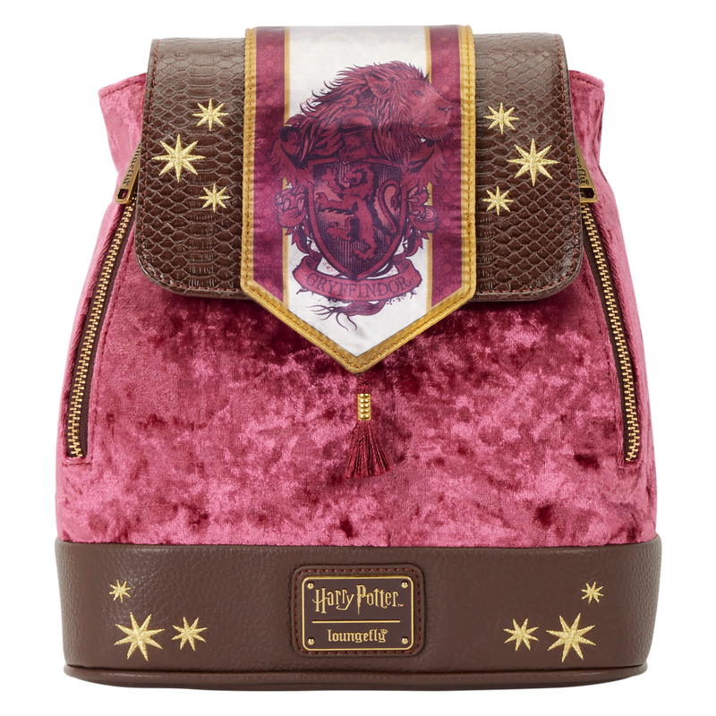 Exclusive Harry Potter Gryffindor Banner Velvet Mini Backpack