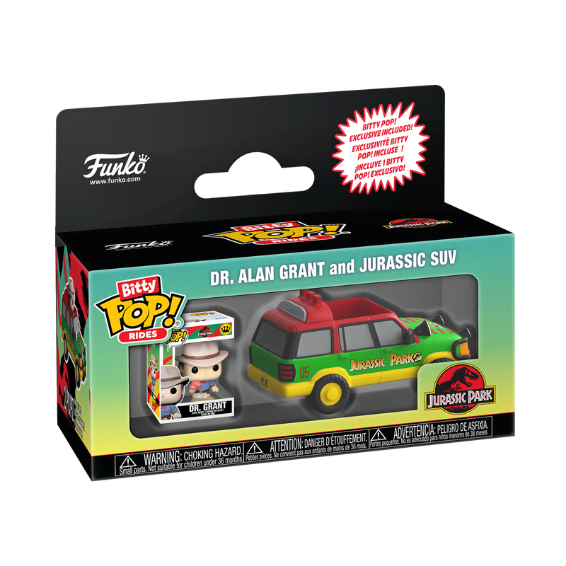 Bitty Pop! Rides Dr. Alan Grant and Jurassic SUV - Image 2