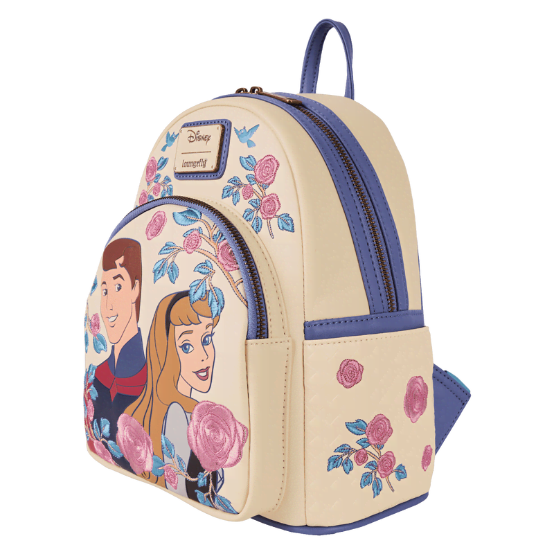 Sleeping Beauty Princess Aurora & Prince Phillip Floral Mini Backpack - Image 4