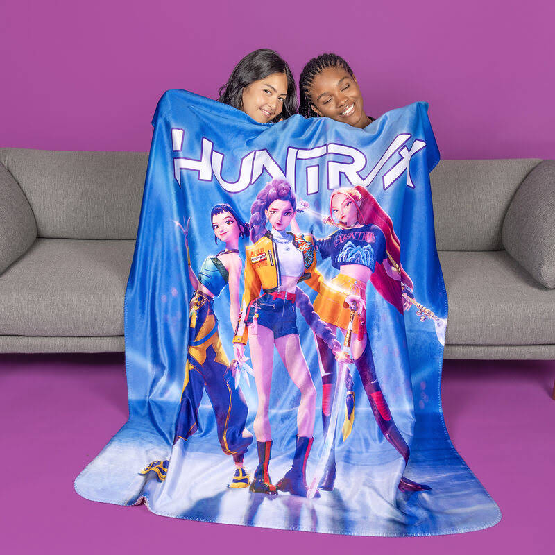 KPop Demon Hunters HUNTR/X Sherpa Blanket