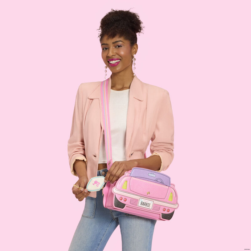 Barbie Corvette Car Light-Up Crossbody Bag with Coin Bag - Image 2