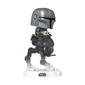 Pop! Rides Deluxe The Mandalorian with Grogu in Imperial Remnant AT-RT