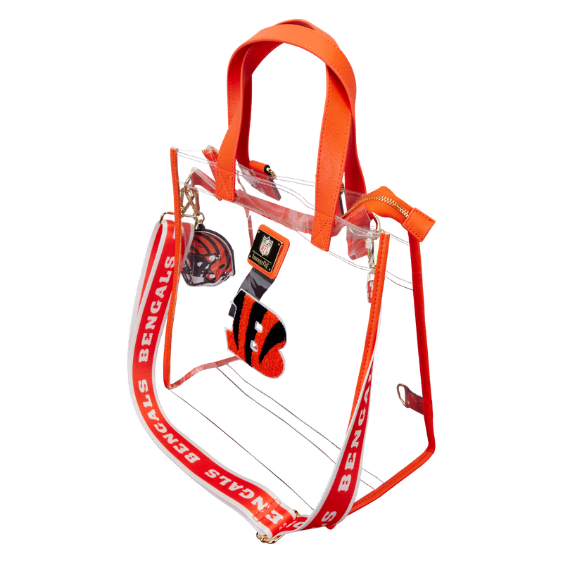 NFL Cincinnati Bengals Clear Convertible Backpack & Tote Crossbody Stadium Bag - Image 4