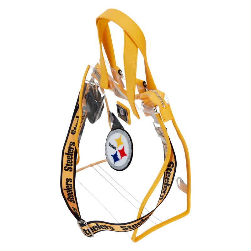 NFL Pittsburgh Steelers Clear Convertible Backpack & Tote Crossbody Stadium Bag - Image 5