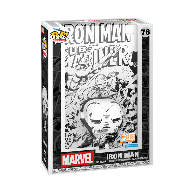 Pop! Comic Covers Iron Man #1 (Black & White) - Image 3
