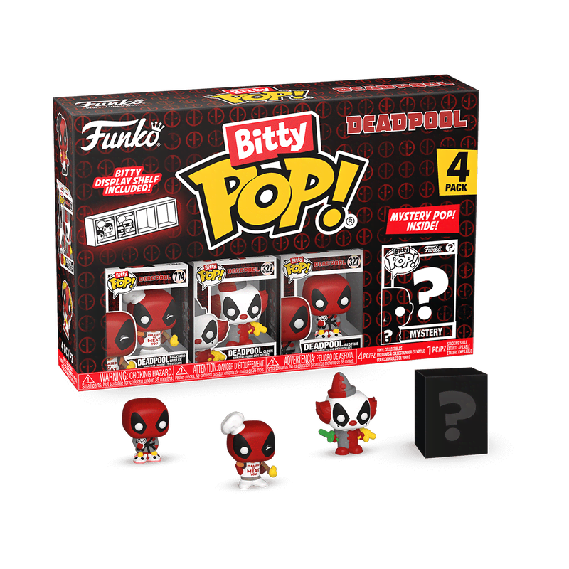 Bitty Pop! Deadpool 4-Pack Series 1