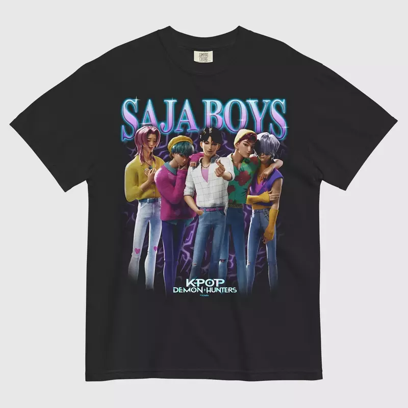 KPop Demon Hunters Saja Boys Heartthrob Tee - Image 2
