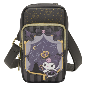 Sanrio Kuromi 20th Anniversary Cell Phone Crossbody Bag with Coin Bag