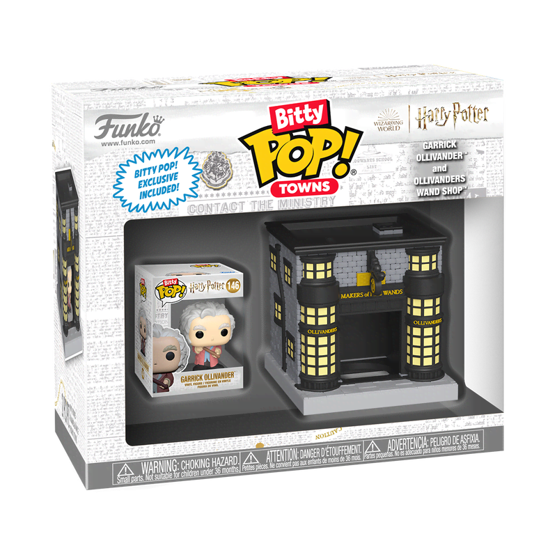 Bitty Pop! Towns Garrick Ollivander and Ollivander Wand Shop - Image 3