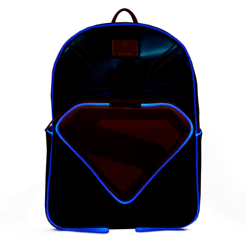 Superman Light Up Glow Full-Size Backpack - Image 5