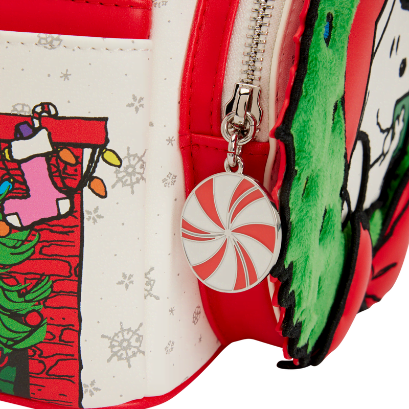 Peanuts Snoopy & Woodstock Holiday Plush Wreath Mini Backpack - Image 7