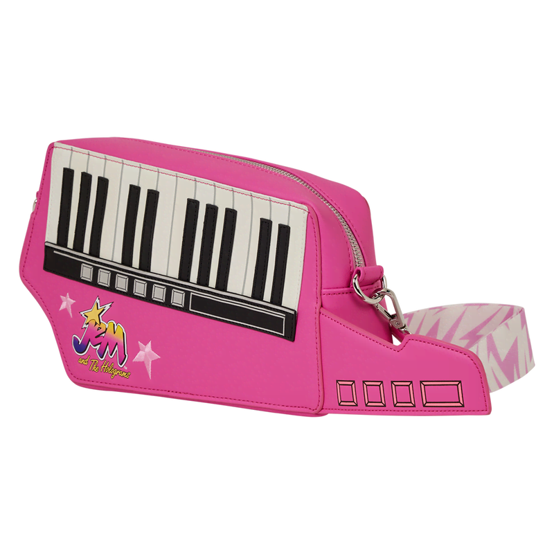 Jem and the Holograms Figural Keytar Glow Crossbody Bag - Image 5