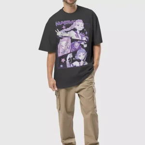 KPop Demon Hunters HUNTR/X Black Faded Tee