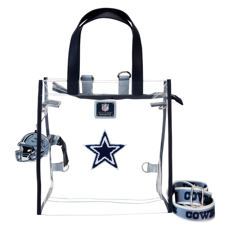 NFL Dallas Cowboys Clear Convertible Backpack & Tote Crossbody Stadium Bag