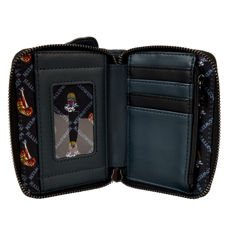 Halloween Michael Myers Jack-O'-Lantern Glow Zip Around Wallet - Image 6