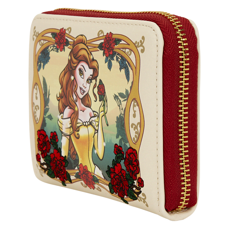 Beauty and the Beast Exclusive Belle Floral Zip Around Wallet - Image 3