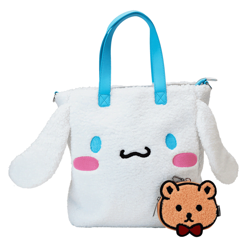 Sanrio Cinnamoroll Cosplay Sherpa Tote Crossbody Bag With Coin Bag - Image 4