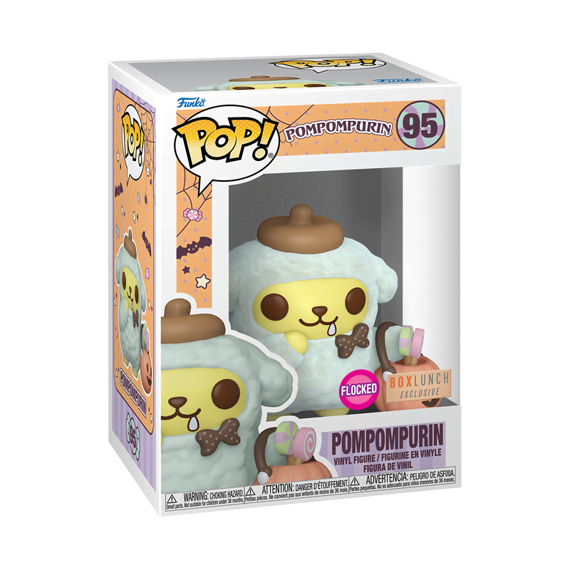 Pop! Pompompurin with Pumpkin Bucket (Flocked) - Image 2