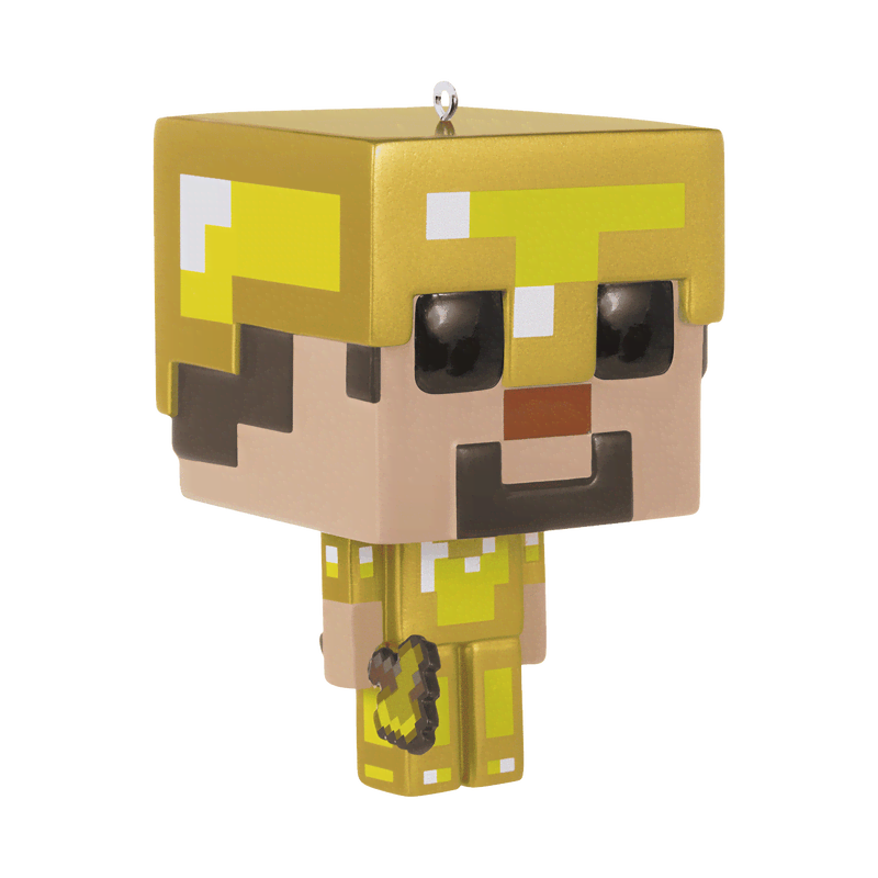 Gold Armor Steve Holiday Ornament