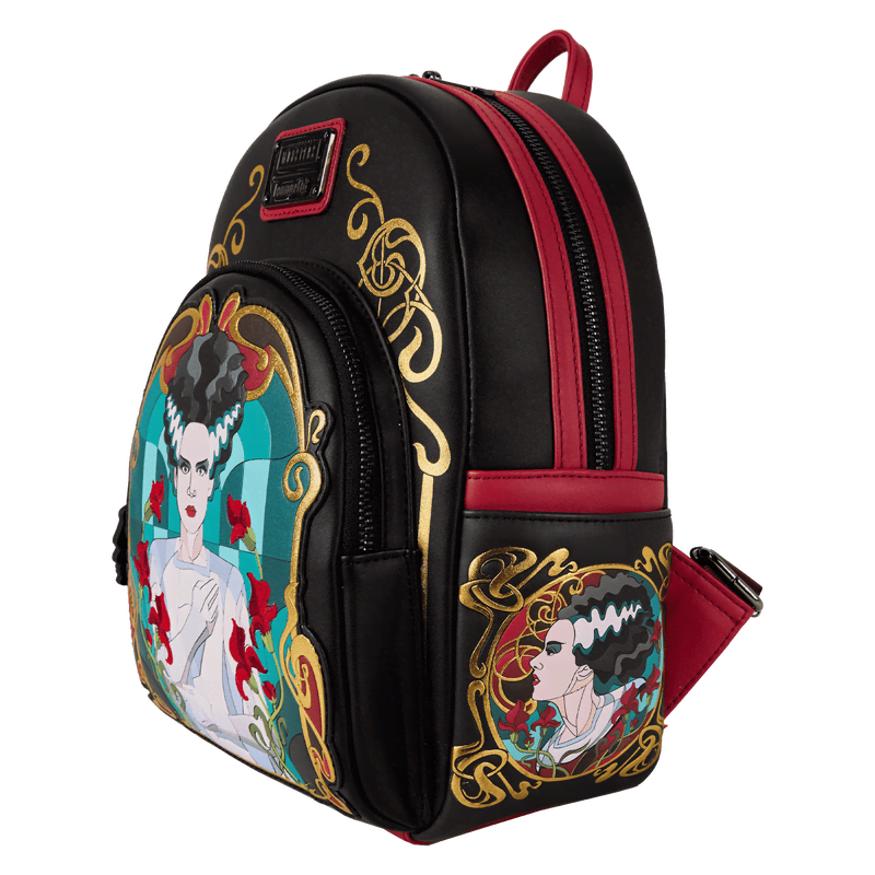Universal Monsters The Bride Of Frankenstein Stained Glass Mini Backpack - Image 4