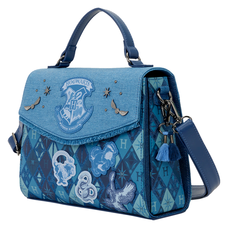 Harry Potter Hogwarts Denim Crossbody Bag - Image 3